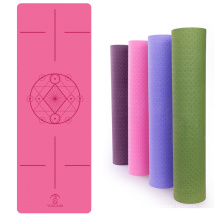 Пользовательский очень большой экологически чистый 185x80 см 10 мм переработанный розовый коврик для йоги TPE TPE